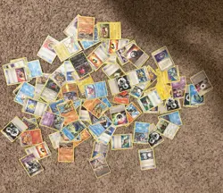 Pokemon Lot Of Random Childhood Cards, Energy, Base, Holo!!!! - Image 1