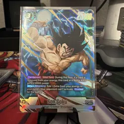 Son Goku FB08-055 Alternate Art Saiyan's Pride Dragon Ball English Card Fusion W - Image 2
