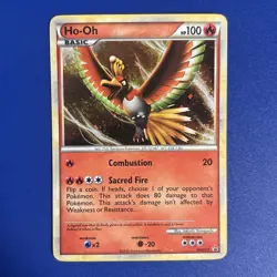 HO-OH HGSS01 Black Star Promo HeartGold SoulSilver Poster Pack Pokemon TCG card - Image 1