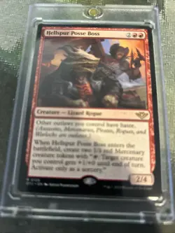 MTG Hellspur Posse Boss - Outlaws of Thunder Junction (OTJ) #128 MTG - Image 4