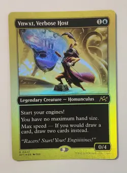 Mtg Aetherdrift Vnwxt, Verbose Host First Place Foil NM - Image 1