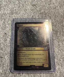 Nazgul Silver Scrolls Foil MTG 730 NM Lord of the RIngs - Image 1