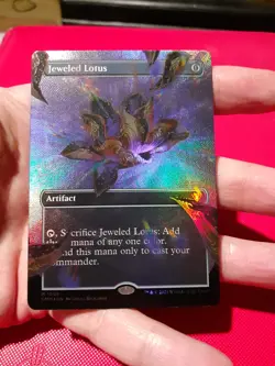 MTG Jeweled Lotus TEXTURED Foil Mythic Commander Masters 1066 - Image 2