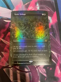MTG - TOXIC DELUGE - RARE - 2XM - NM - BORDERLESS FOIL - Image 1