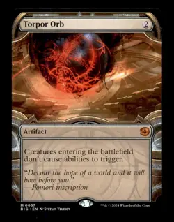 MTG Torpor Orb Showcase LP Light Play The Big Score [134] - Image 1