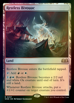 MTG Restless Bivouac Foil ** Wilds of Eldraine ** English - Image 1