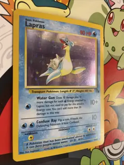 Lapras 10/62 Fossil Unlimited Holo Rare WotC Pokemon TCG NM/LP - Image 2