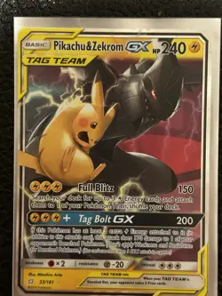 Pokemon Pikachu & Zekrom GX 33/181 Tag Team Regular English 2019 Pokemon TCG - Image 2