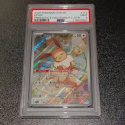 Pokemon TCG Prismatic Evolutions - SVP173 Eevee - Pokemon Center Stamped - PSA 9 - Image 1