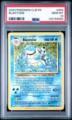 PSA 10 GEM MINT Blastoise TCG CLASSIC COLLECTION CLB 003 HOLO RARE Pokemon - Image 1