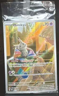 Pokemon TCG Mimikyu 075 Sv: Scarlet & Violet Black Star Promo Card Holo SEALED - Image 1