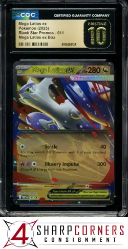 2025 POKEMON MEP EN-PROMO MEGA LATIAS EX BOX #011 MEGA LATIAS EX CGC 10 PRISTINE - Image 1