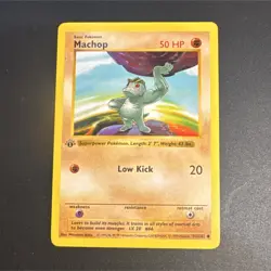 Pokemon TCG Machop 1st Edition Shadowless Base Set - Image 1