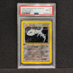 Pokemon 1st Edition Neo Genesis Steelix Holo Rare 15/111 - PSA 8 - Image 2