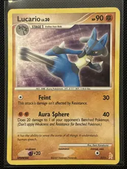 Pokemon Lucario Training Kit Diamond & Pearl 3/11 Holo Rare 2007 TCG Card - Image 1