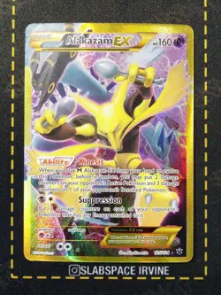 2016 POKEMON XY FATES COLLIDE SECRET #125 FULL ART/ALAKAZAM EX - Image 1