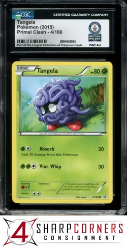 2015 POKEMON XY PRIMAL CLASH #4 TANGELA CGC AUTHENTIC - Image 1