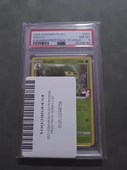 Pokemon Grotle Prize Pack Series 3 Holo 007/172 PSA 8 Stage 1 100 HP - Image 1
