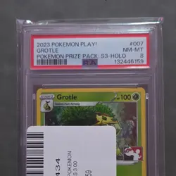 Pokemon Grotle Prize Pack Series 3 Holo 007/172 PSA 8 Stage 1 100 HP - Image 3