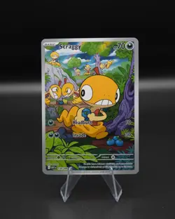 Scraggy 138/086 – White Flare (Illustration Rare) – NM – 2025 Pokemon TCG - Image 1