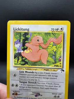 Pokemon TCG Lickitung Rare Southern Islands 16/18 - Lightly Damaged - Image 3