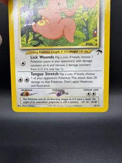 Pokemon TCG Lickitung Rare Southern Islands 16/18 - Lightly Damaged - Image 4