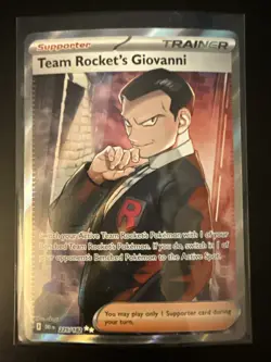 Team Rocket’s Giovanni 225/182 NM – Full Art Holo – 2025 Pokemon Destined Rivals - Image 1