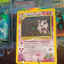 Pokemon Sabrina's Gengar 14/132 Holo Rare Gym Challenge 🔥Swirl🔥 - Image 4