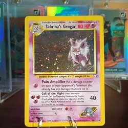 Pokemon Sabrina's Gengar 14/132 Holo Rare Gym Challenge 🔥Swirl🔥 - Image 5