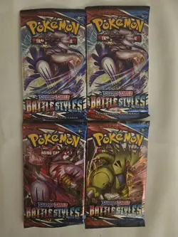 Pokemon Sword And Shield Battle Styles Booster Pack New Sealed - Lot Of 4 - Image 1