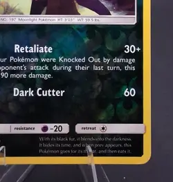 Pokemon TCG Umbreon 120/214 Sun & Moon Lost Thunder Reverse Holo Rare NM - Image 3