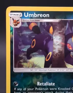 Pokemon TCG Umbreon 120/214 Sun & Moon Lost Thunder Reverse Holo Rare NM - Image 4