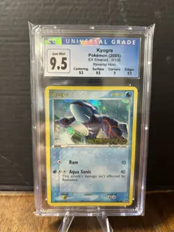 Pokemon Kyogre 6/106 EX Emerald Reverse Holo CGC 10 (Old Label) - Image 1