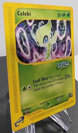 Vintage Wizards Black Star Movie Promo Celebi #50 Pokemon 4 Ever - 2002 NM - Image 2