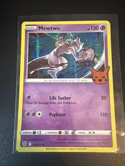 Mewtwo 056/172 [Halloween Stamped] Rare Holo Trick or Trade 2022 Pokemon TCG - Image 1