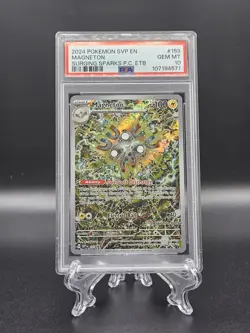 2024 Pokemon SVP Surging Sparks Magneton Pokemon Center ETB 159 PSA 10 Gem Mint - Image 1