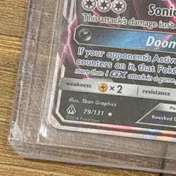 Pokemon TCG Yveltal GX 79/131 Sun & Moon Forbidden Light Holo Full Art Ultra NM - Image 2