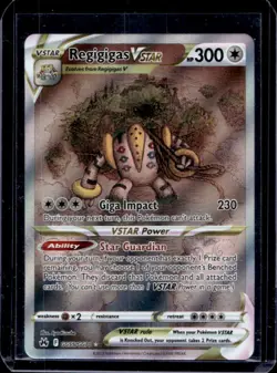2023 Pokemon SWSH Crown Zenith Regigigas VST Galarian Gallery #GG55/GG70 - Image 1
