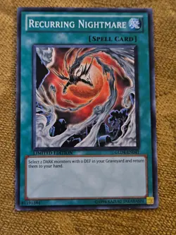 Yugioh Recurring Nightmare GLD4-EN041 Limited Edition - Image 1