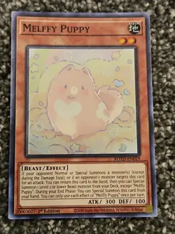 Yugioh! Melffy Puppy - ROTD-EN019 - Super Rare - 1st Edition Near Mint, English - Image 1