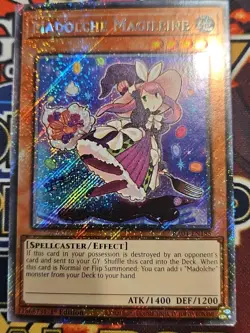 In Hand YUGIOH x1 RA04-EN185 MADOLCHE MAGILEINE - PLATINUM SECRET RARE 1st ED - Image 1