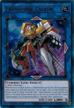 Yugioh! LP Transcode Talker - YS18-EN041 - Ultra Rare - 1st Edition Lightly Play - Image 1