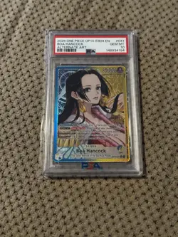 2026 ONE PIECE OP14-EB04-THE AZURE SEA'S SEVEN ALTERNATE ART BOA HANCOCK PSA 10 - Image 1