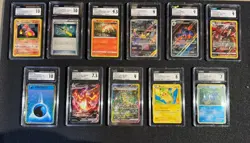 CGC Graded Pokemon Card Lot Including Leafeon, Charizard, Chameleon, Pikachu Etc - Image 2