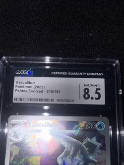 Pokemon TCG Baxcalibur Card 210/193 Near Mint 8.5 Paldea Evolved - Image 3