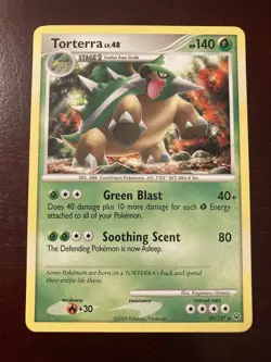 Torterra 39/127 Platinum Base Regular Rare 2009 Pokemon TCG Card LP - Image 1
