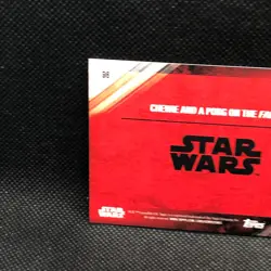 CHEWIE AND A PORG ON THE FALCON STAR WARS Topps The Last Jedi Card No.95 FROM JP - Image 5