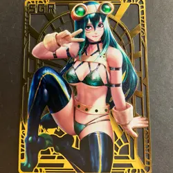 Goddess Story Gold METAL Card - Maiden Party - Serial Number #/200! Tsuyu - Image 1