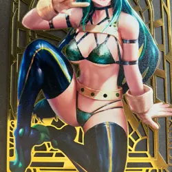 Goddess Story Gold METAL Card - Maiden Party - Serial Number #/200! Tsuyu - Image 2