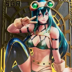 Goddess Story Gold METAL Card - Maiden Party - Serial Number #/200! Tsuyu - Image 3
